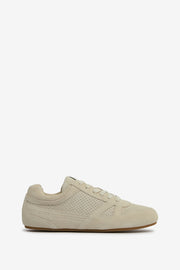Sneakers senny low aus veloursleder - Beige - Woman