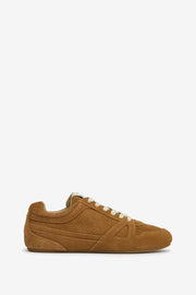 Sneakers senny low aus veloursleder - Cognac - Woman