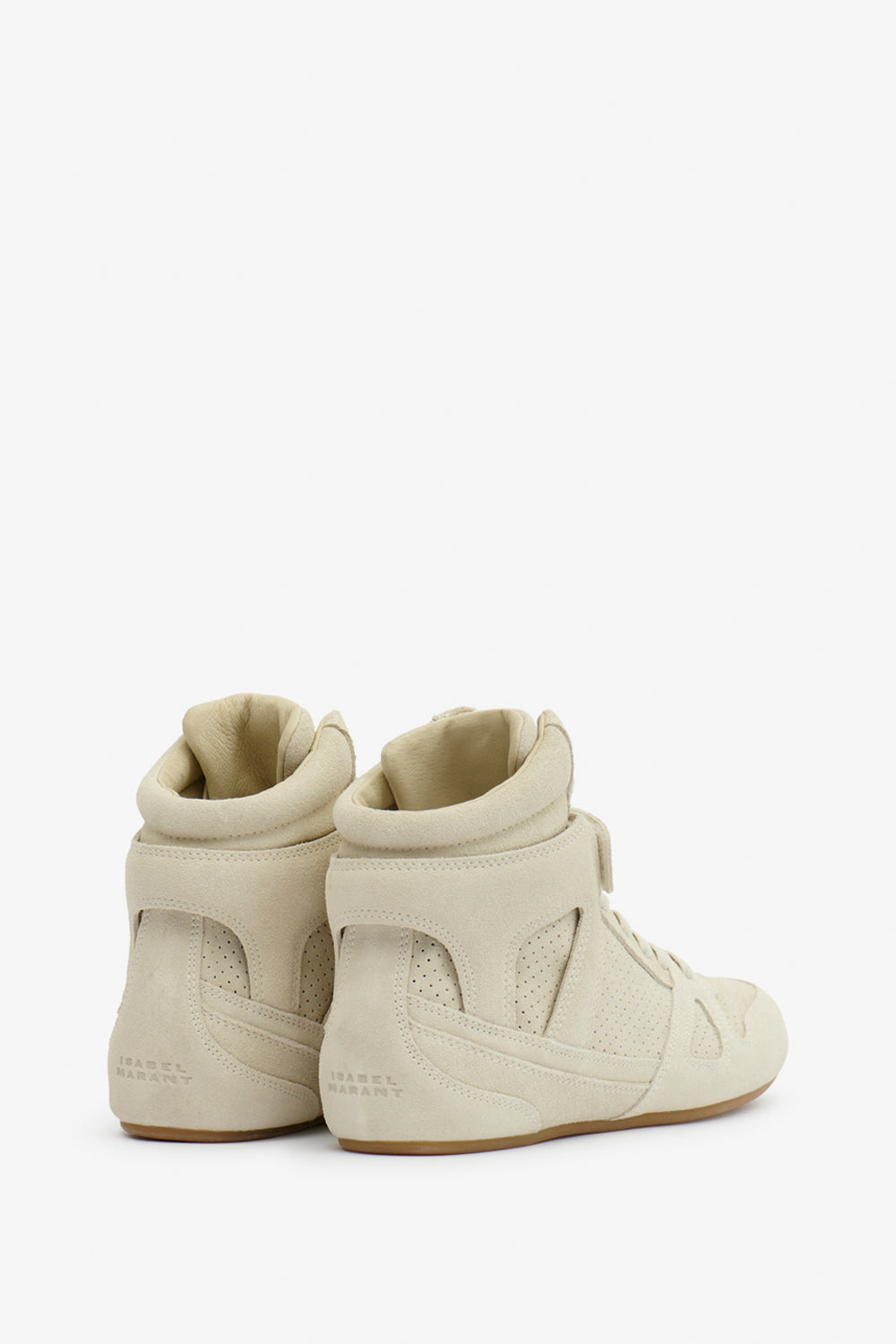 Senny high suede leather sneakers - Chalk - Woman - 2