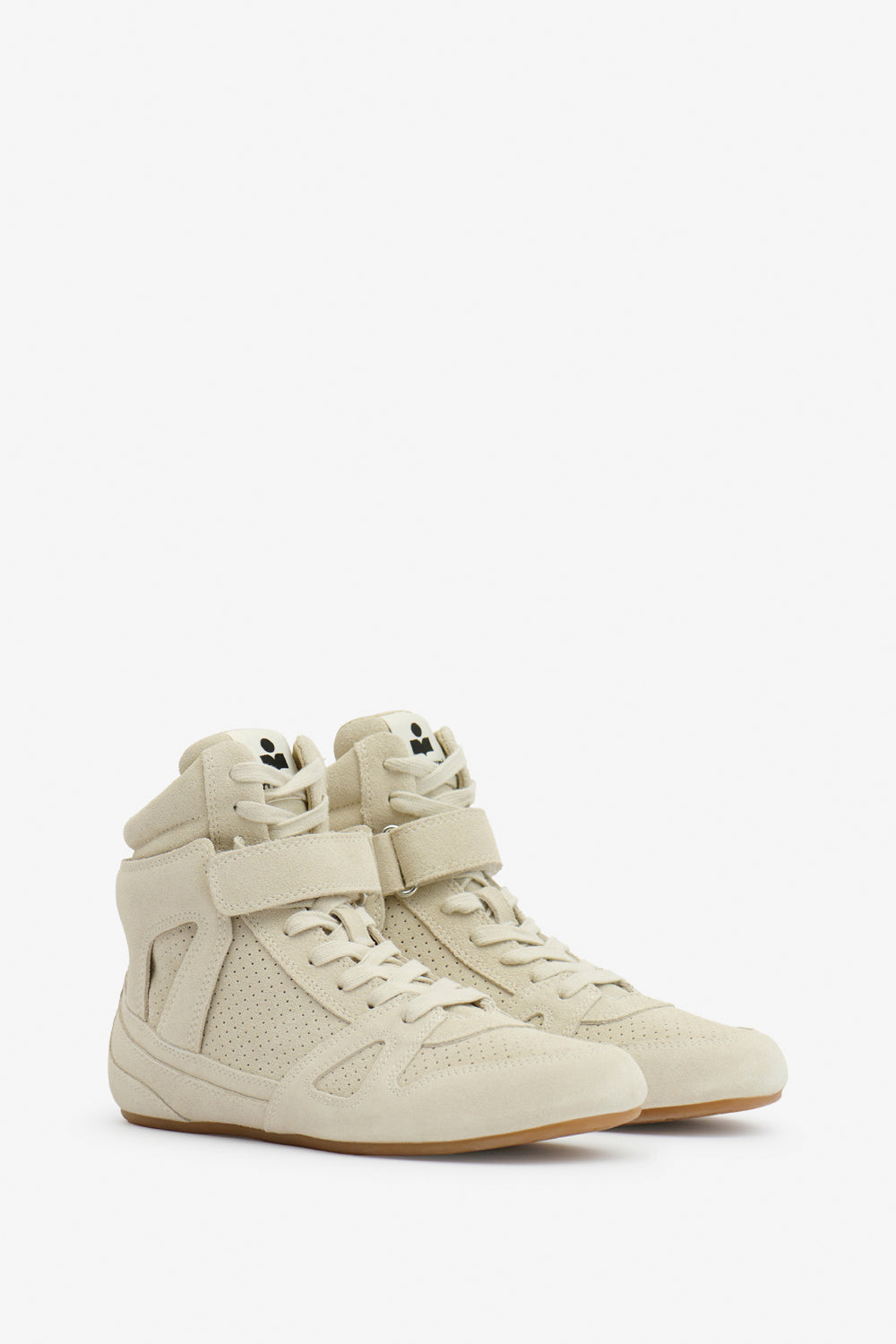 Senny high suede leather sneakers - Chalk - Woman - 3