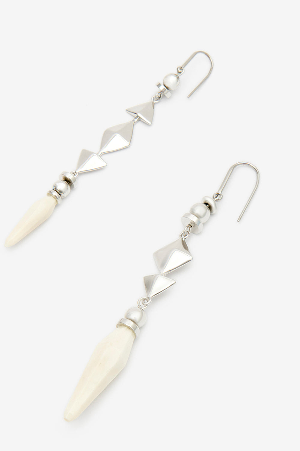 Ida earrings - Ecru-silver - Woman - 3
