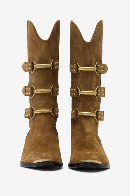 Botas bajas mexia de ante - Taupe - Woman