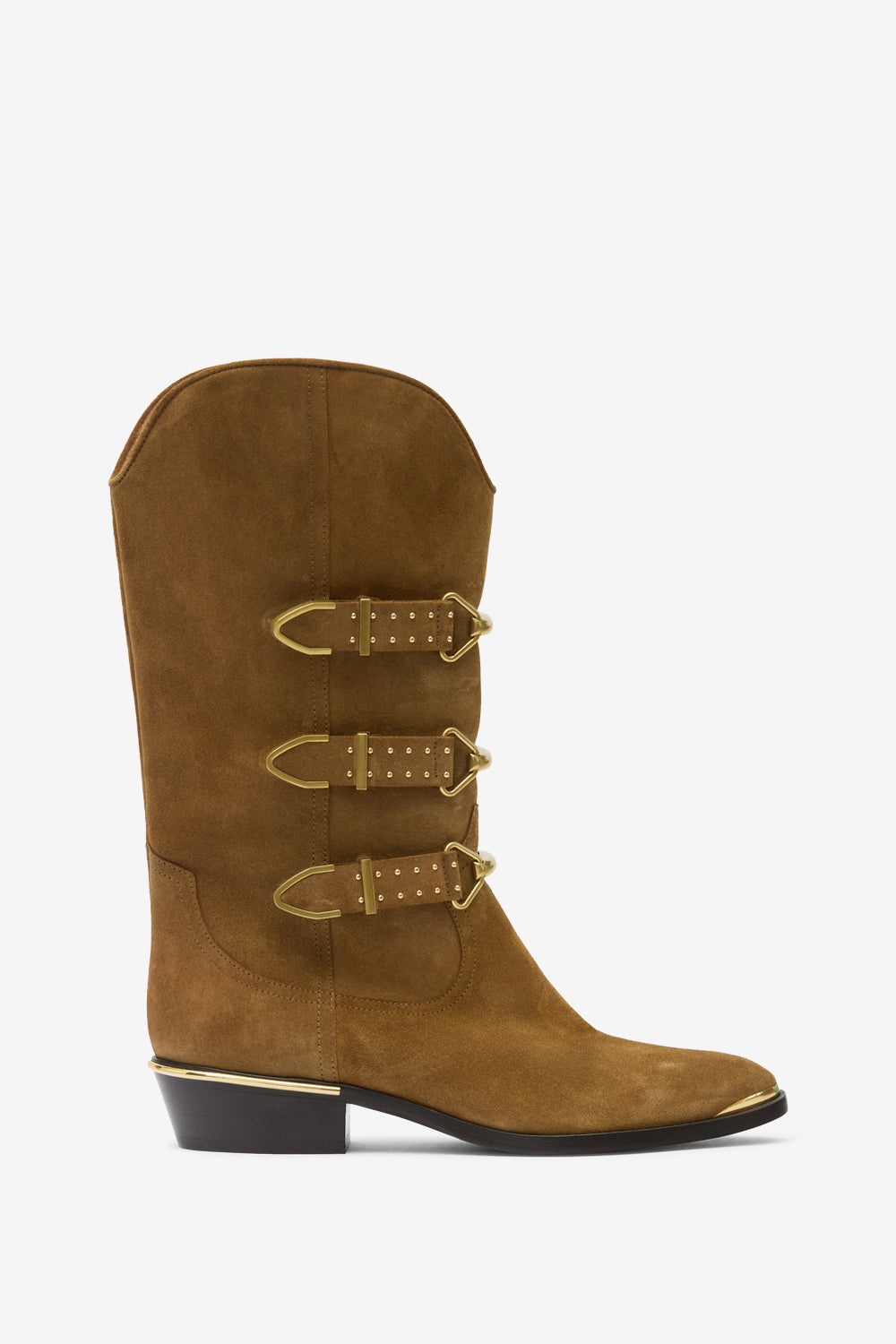 Mexia suede leather boots - Taupe - Woman