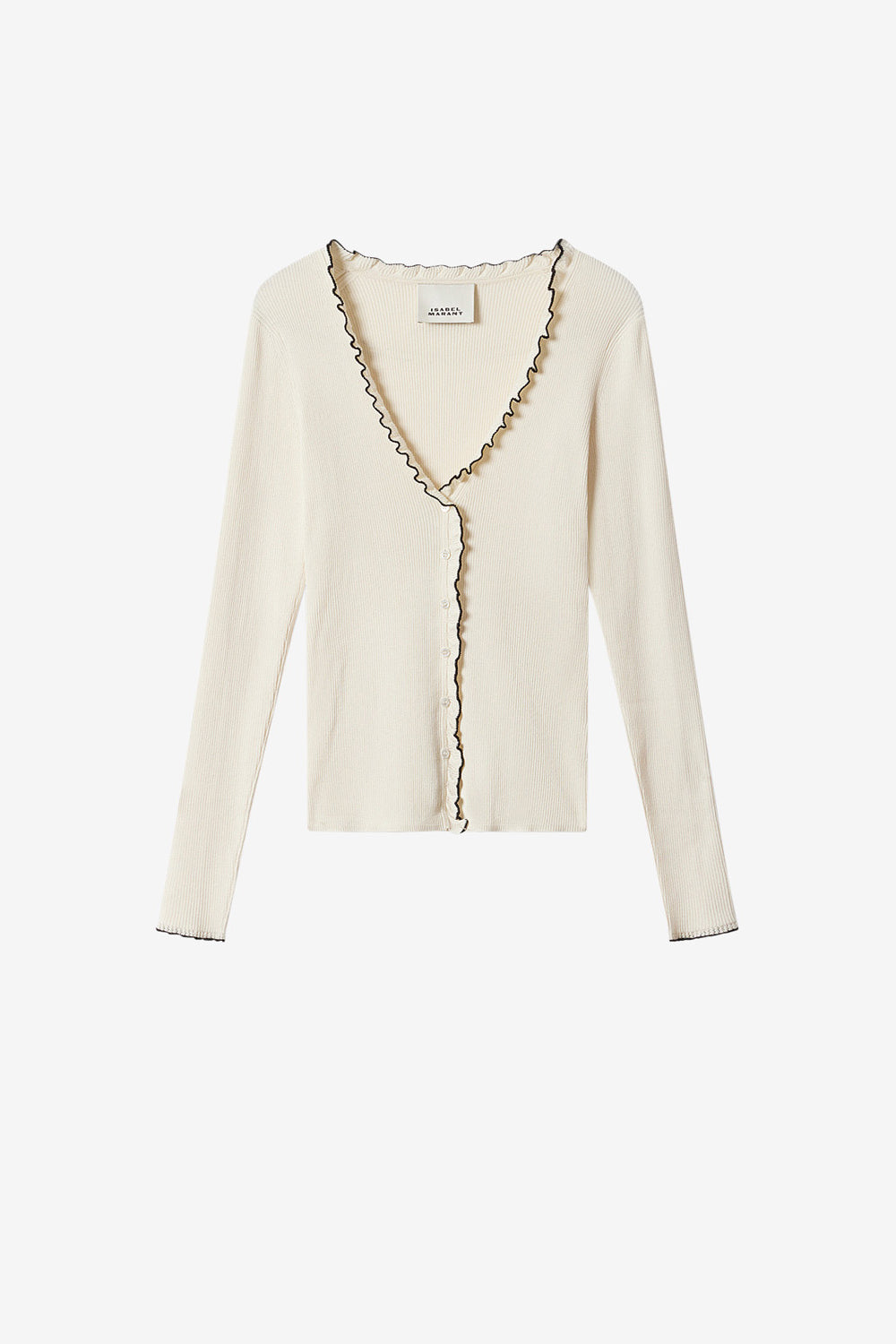 Izae cotton cardigan - Ecru - Woman - 1