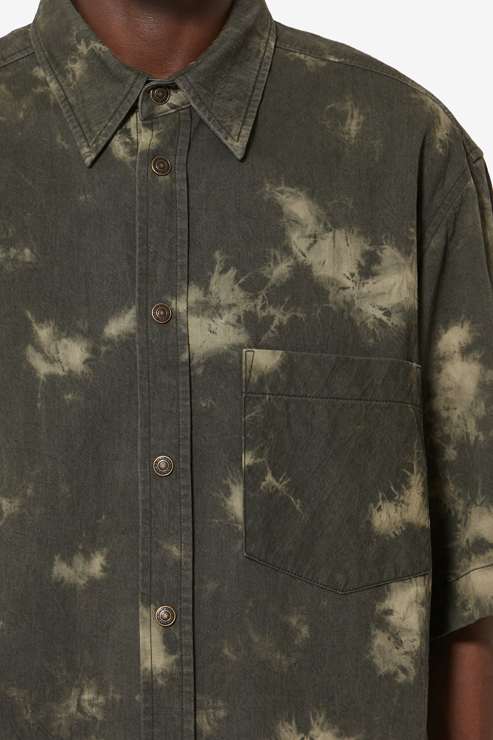 Camisa de chambray acolchada tabilio - Light khaki - Man - 3