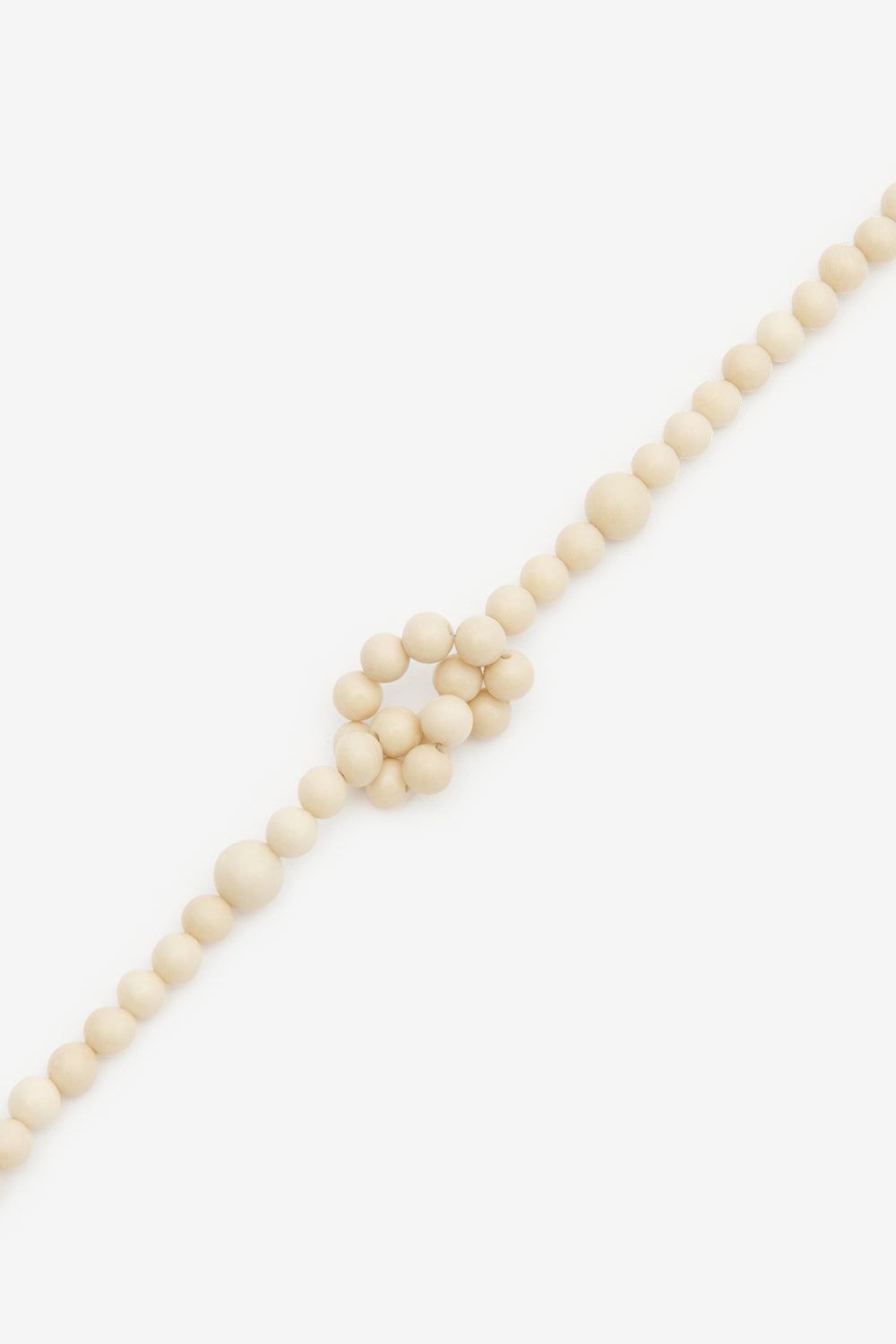 Collana con perle in pietra noah - Ecru-silver - Man - 3