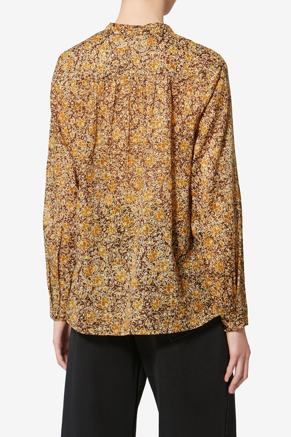 Blusa de voile de algodón orgánico maria - Caqui - Woman - 5