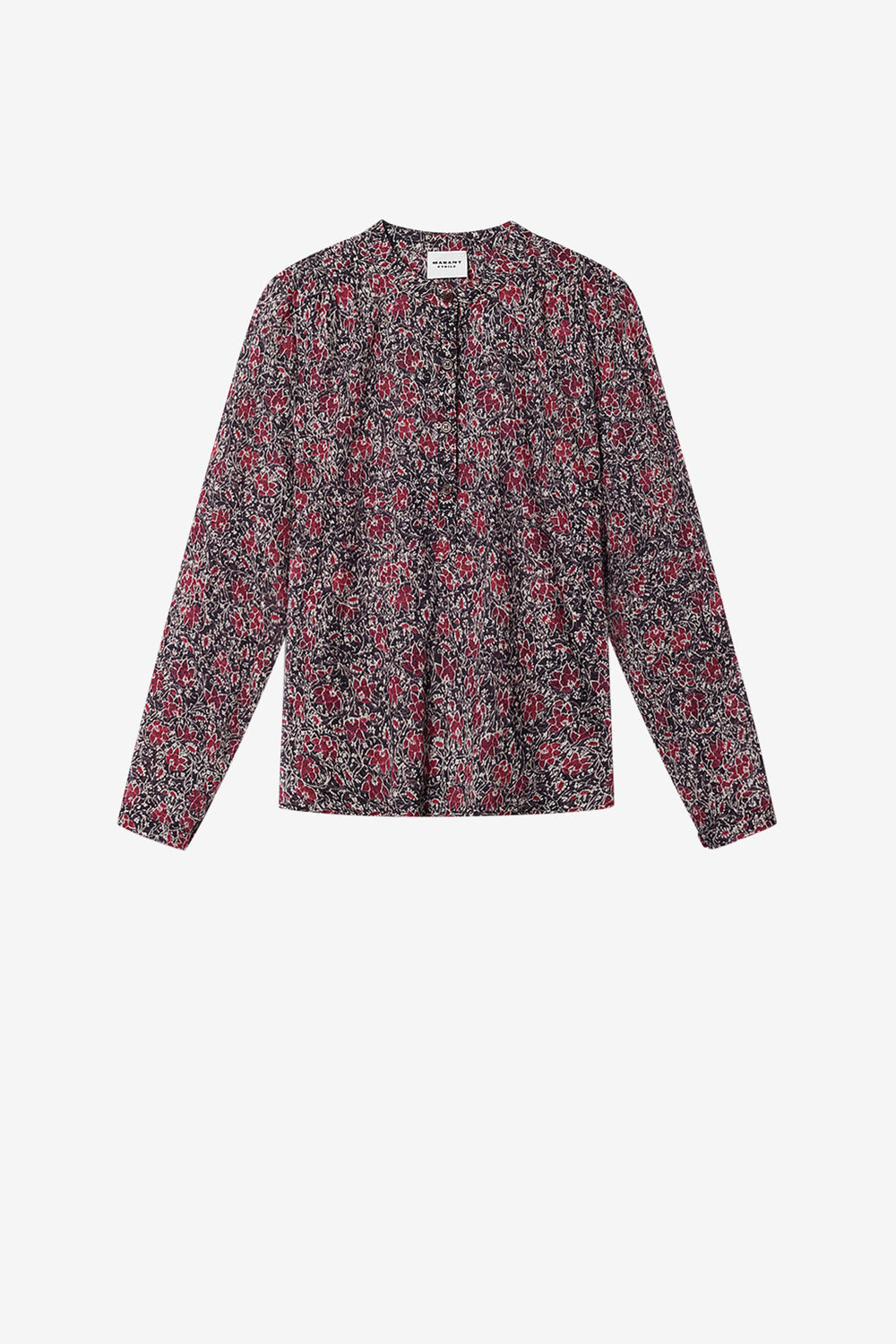 Blusa in voile di cotone biologico maria - Crushed berry - Woman - 1