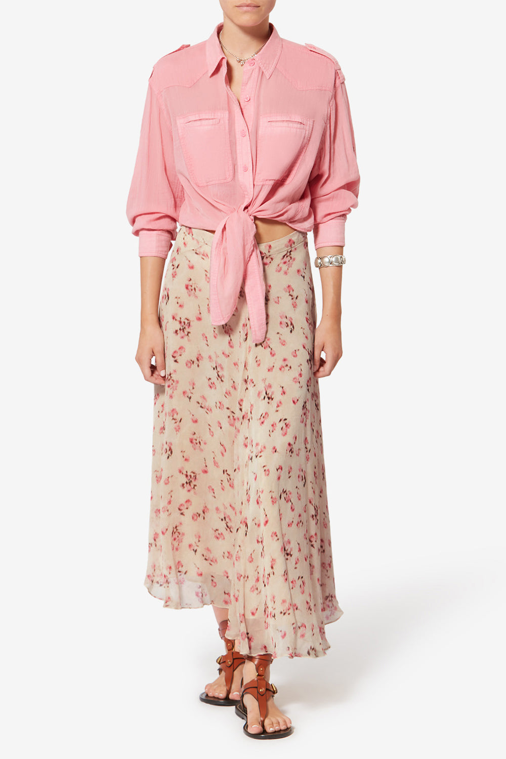 Lycia muslin skirt - Beige - Woman - 2