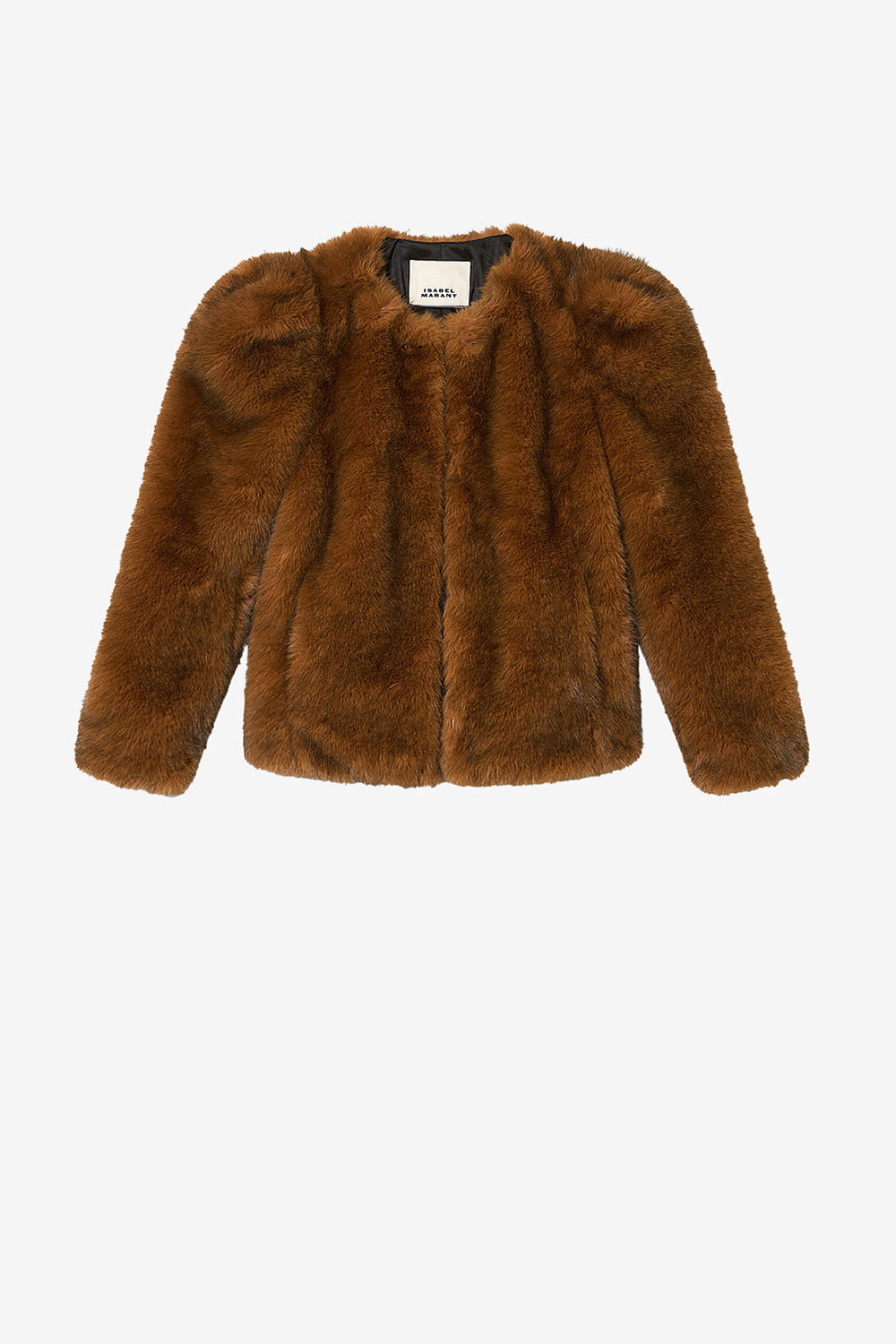 Bahria faux fur teddy coat - Ochre - Woman - 1
