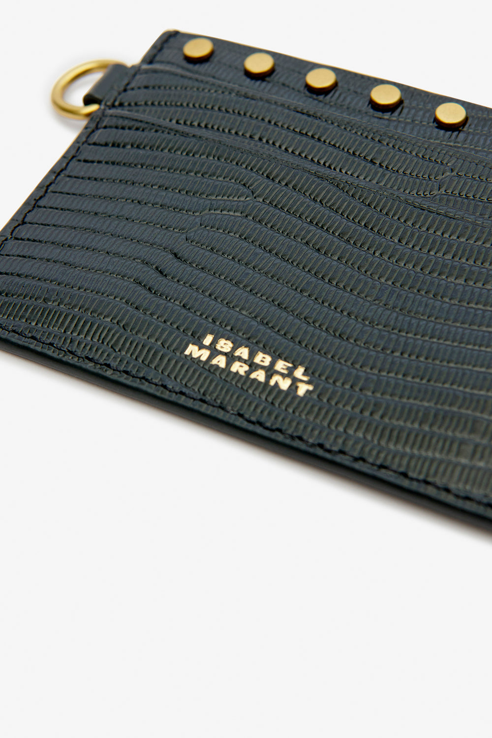 Tarjetero card holder de piel de becerro - Negro - Woman - 4