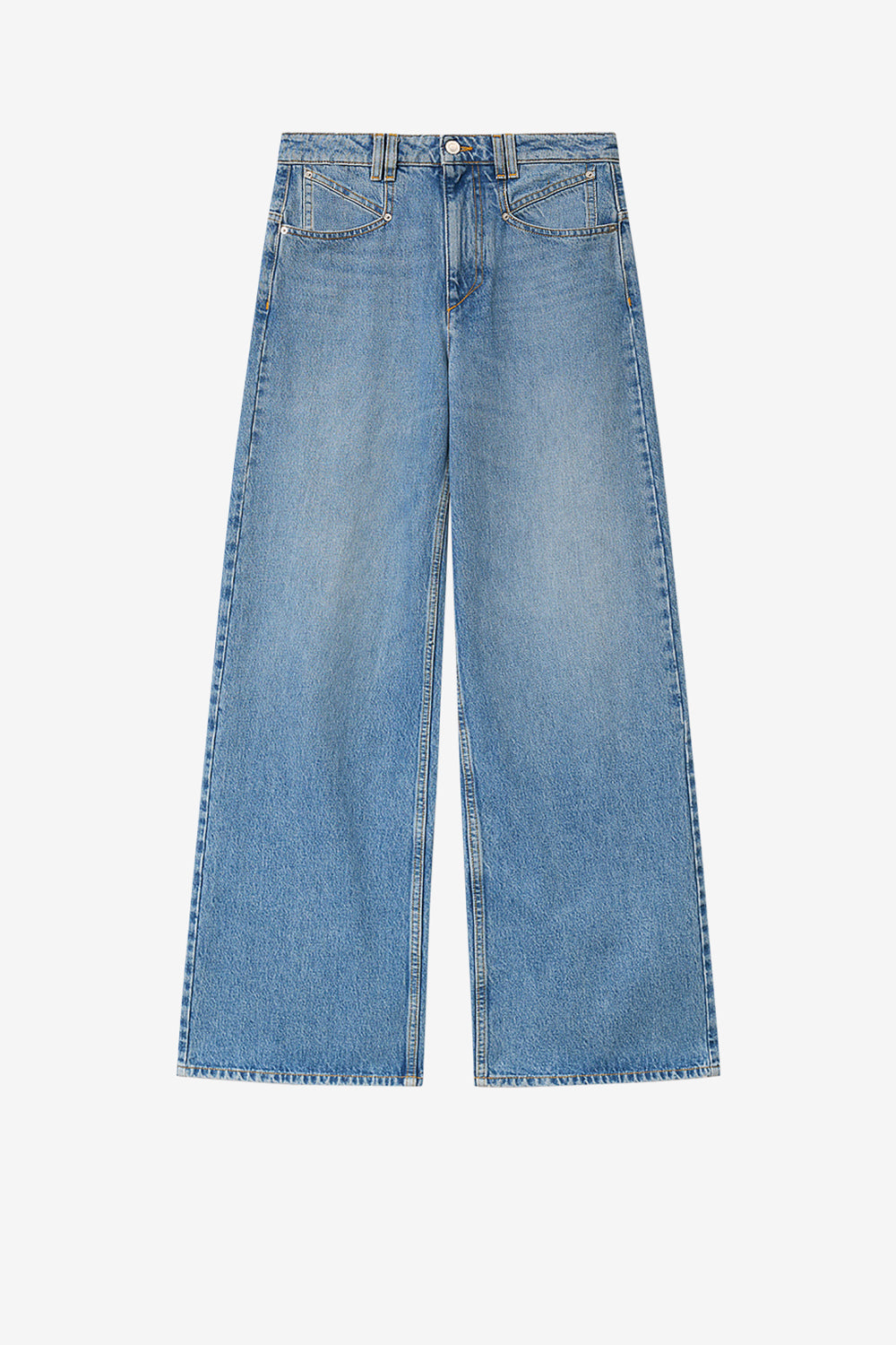 Lemony cotton pants - Light blue - Woman - 1