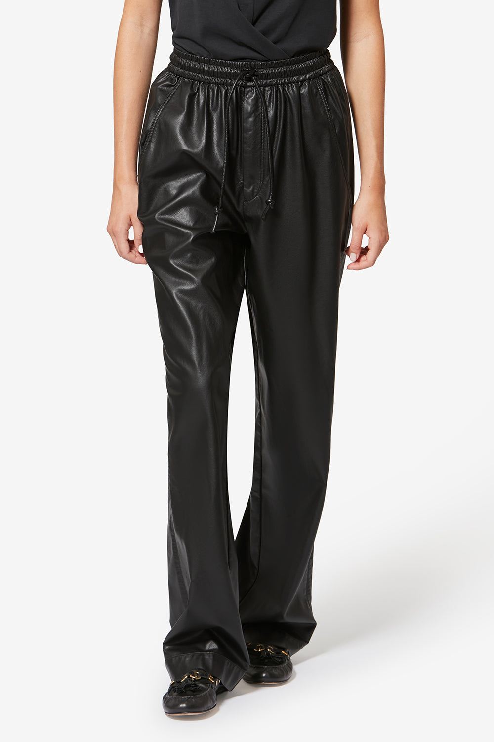 Nereane fine and supple faux leather pants - Black - Woman - 4