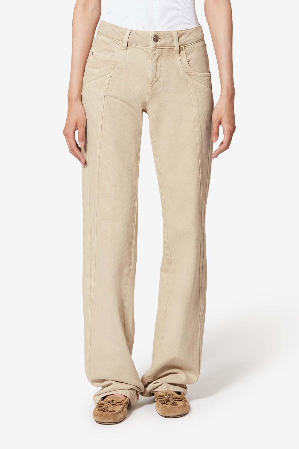 Jaylis lightweight denim bootcut jeans - Ecru - Woman - 4