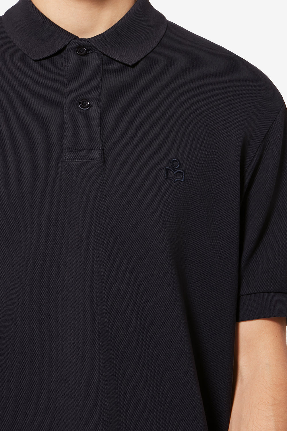 Kurzärmeliges poloshirt afko aus piqué-baumwolle - Schwarz gewaschen - Man - 3