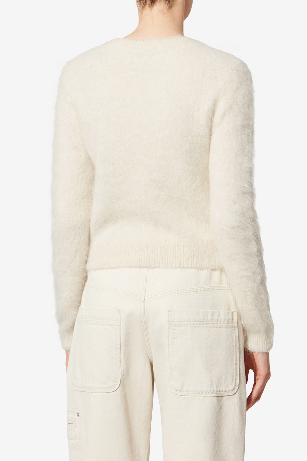 Hermine wool sweater - Ecru - Woman - 5