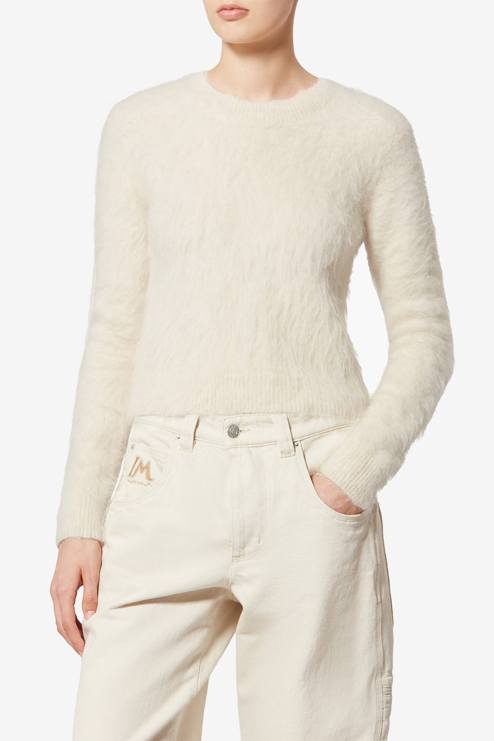 Hermine wool sweater - Ecru - Woman - 4