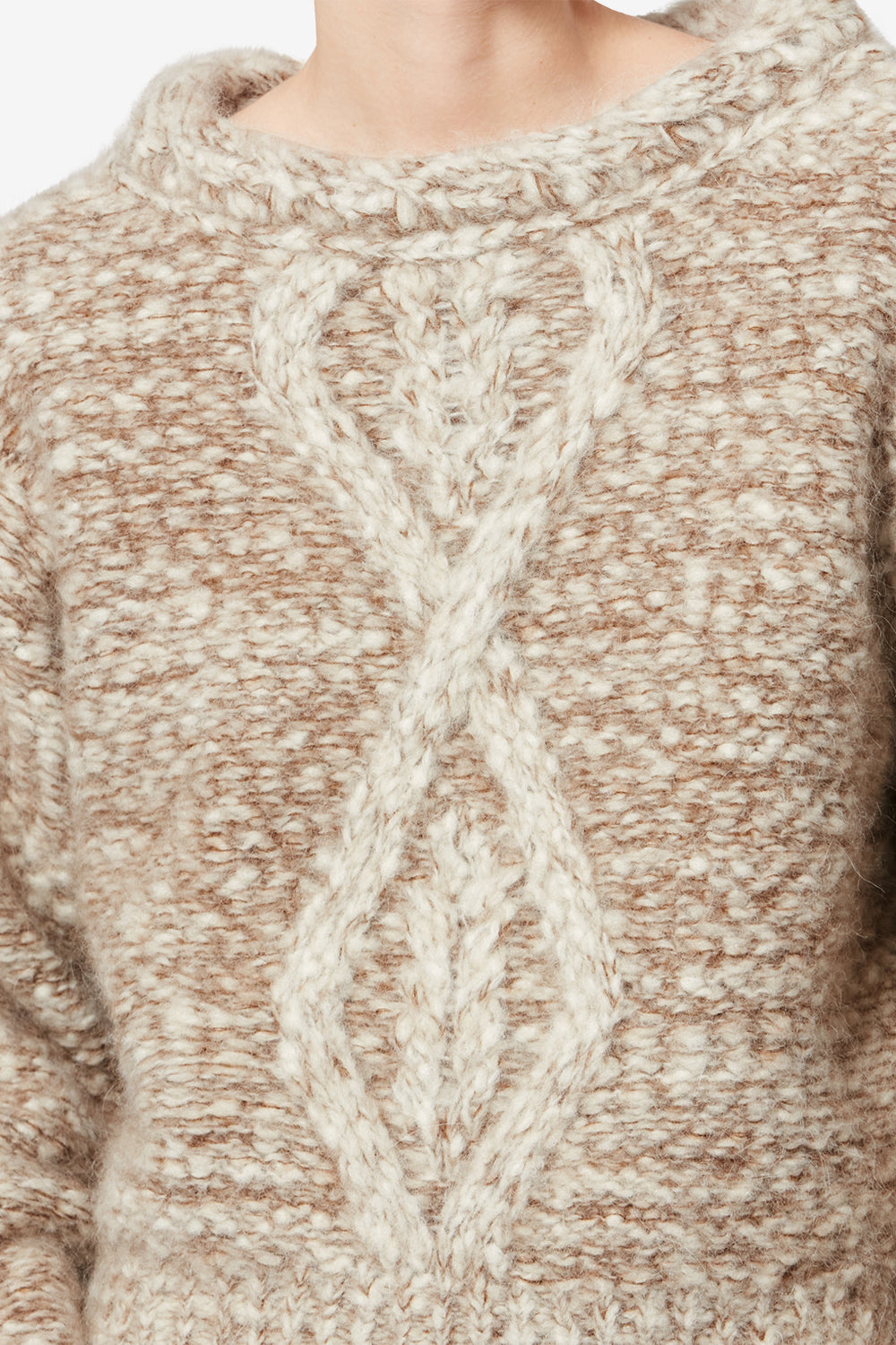 Dorota wool sweater - Ecru-bronze - Woman - 3