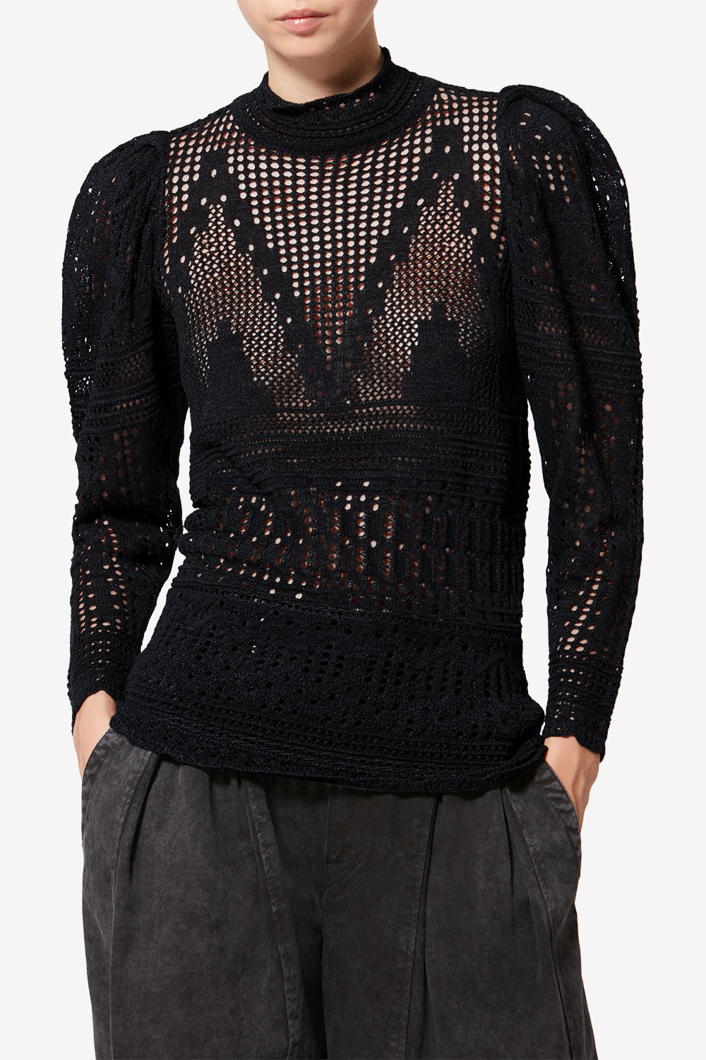 Dahara コットンセーター - 黒 - Woman - 4