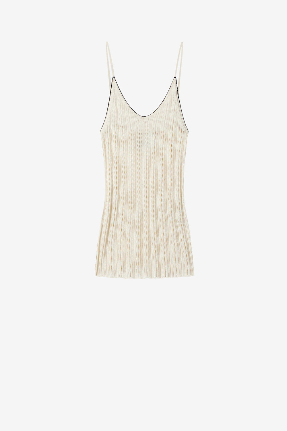 India cotton sweater - Ecru - Woman - 1