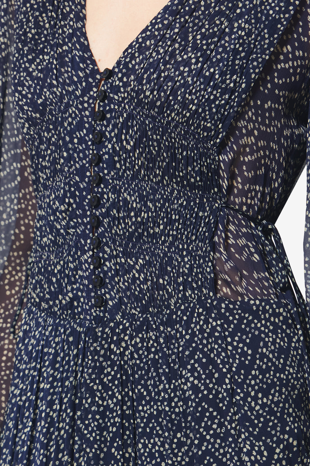 Briane long printed muslin dress - Midnight - Woman - 3