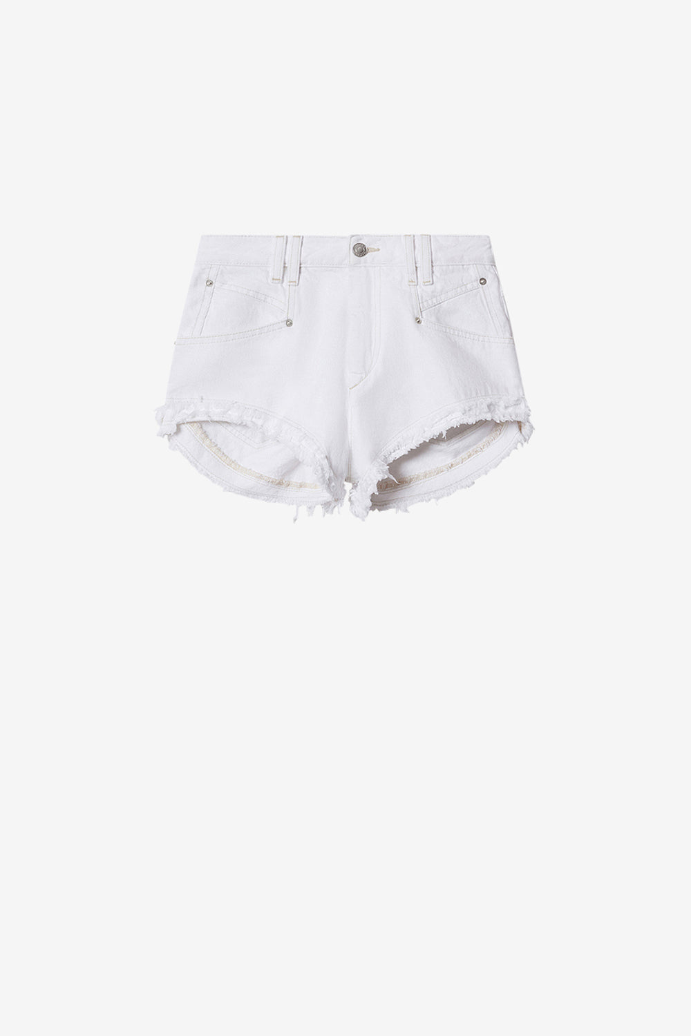Short eneidala de denim - Blanco - Woman - 1
