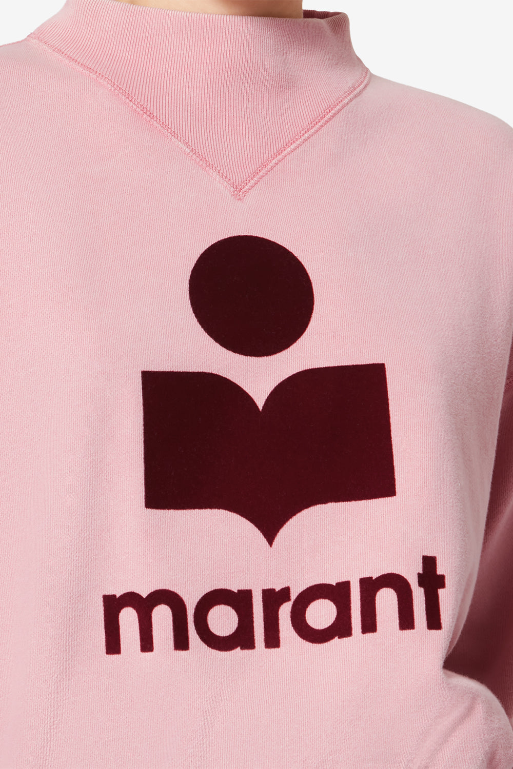 Sweatshirt moby en coton à logo - Bubblegum-bordeaux - Woman - 3