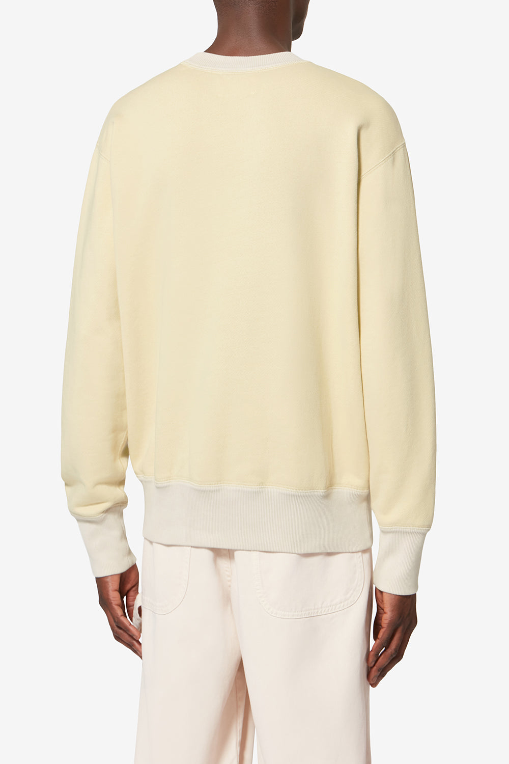 Sudadera miker de algodón con motivos bordados - Amarillo claro - Man - 5