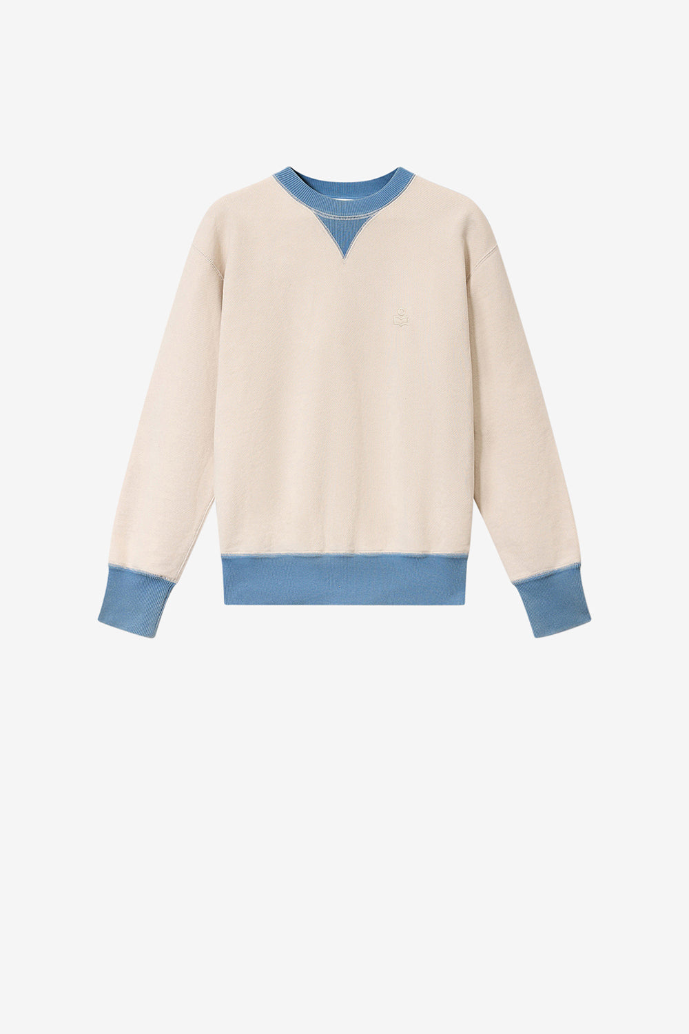 Sudadera miker de algodón con motivos bordados - Crudo - Man - 1