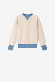 Sudadera miker de algodón con motivos bordados - Crudo - Man