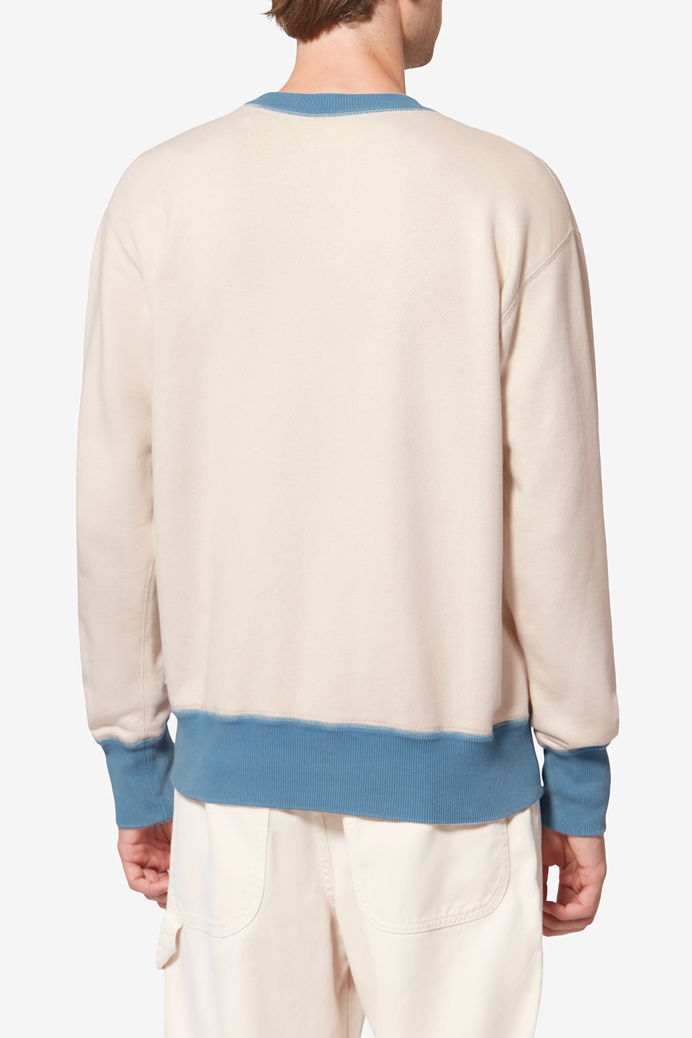 Sudadera miker de algodón con motivos bordados - Crudo - Man - 5