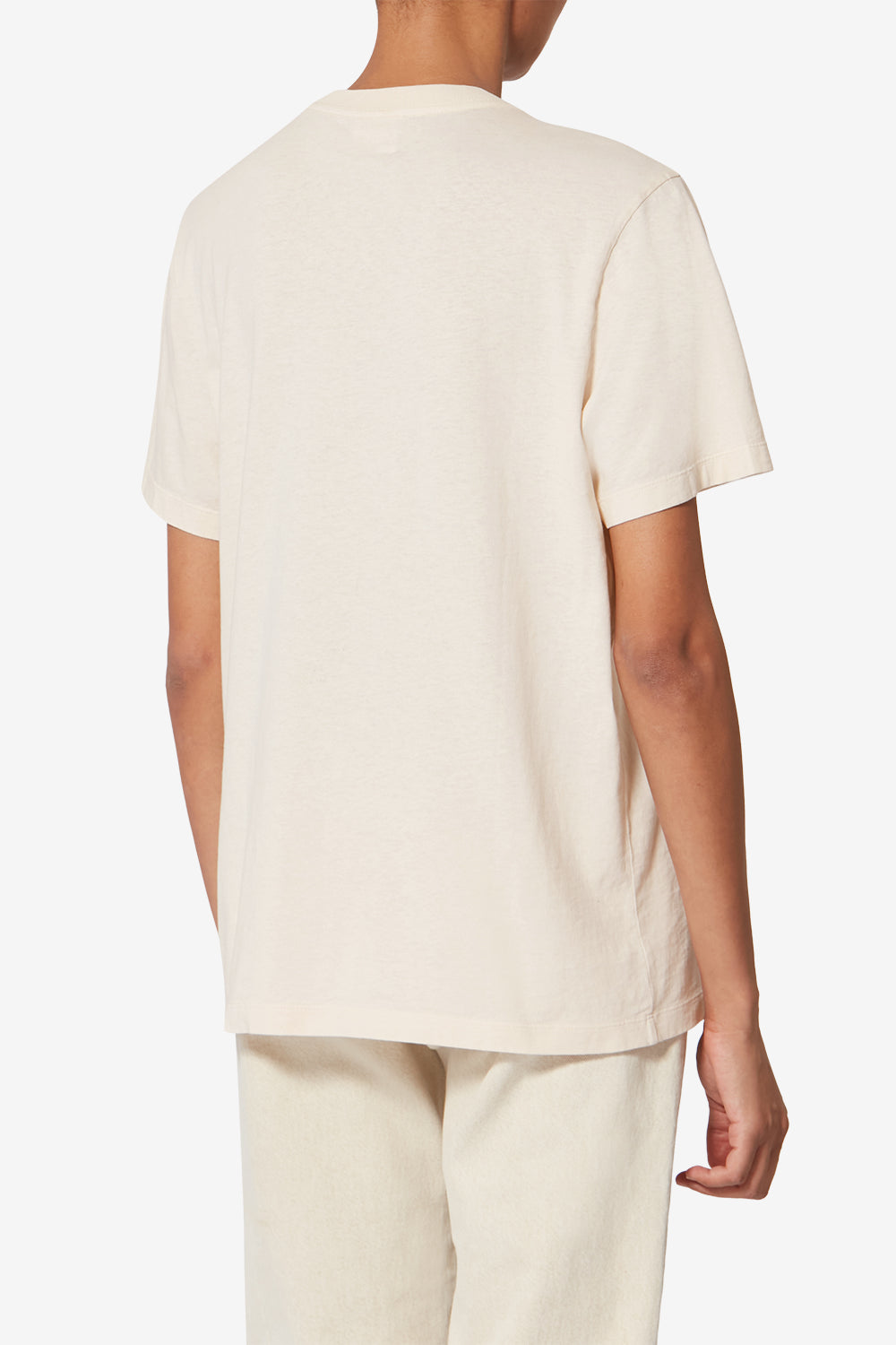 Zewel printed cotton t-shirt - Ecru - Woman - 5