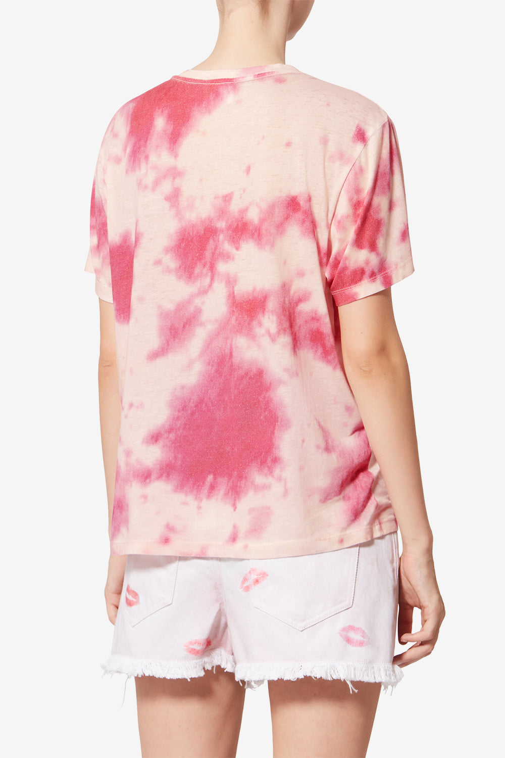 Zewel cotton t-shirt with logo - Pink - Woman - 5
