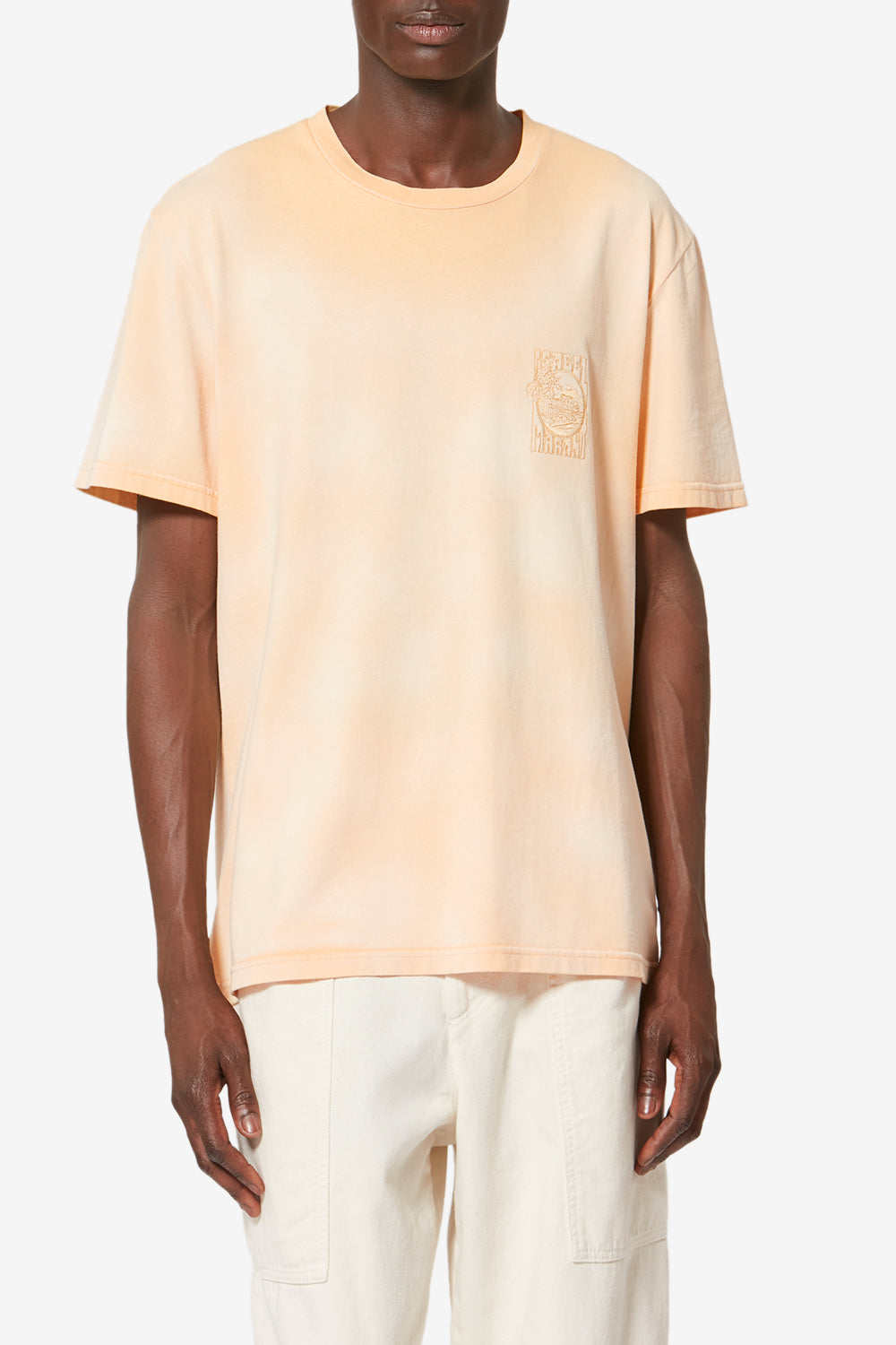 T-shirt à manches courtes honoré en coton fané - Sunset - Man - 4