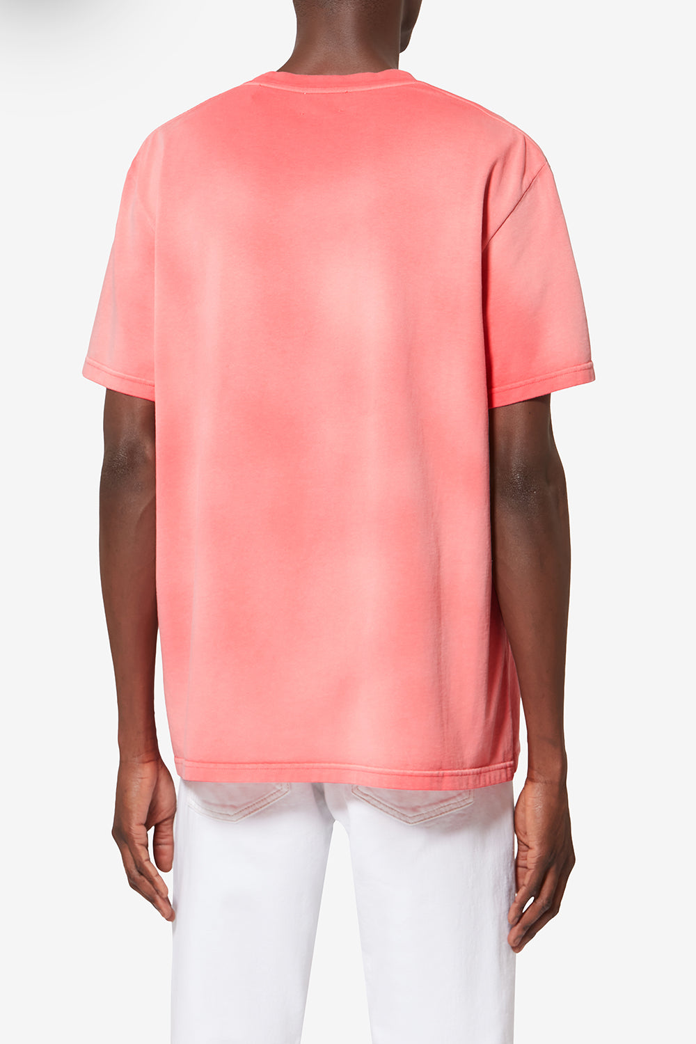 T-shirt honore en coton délavé - Rose - Man - 5