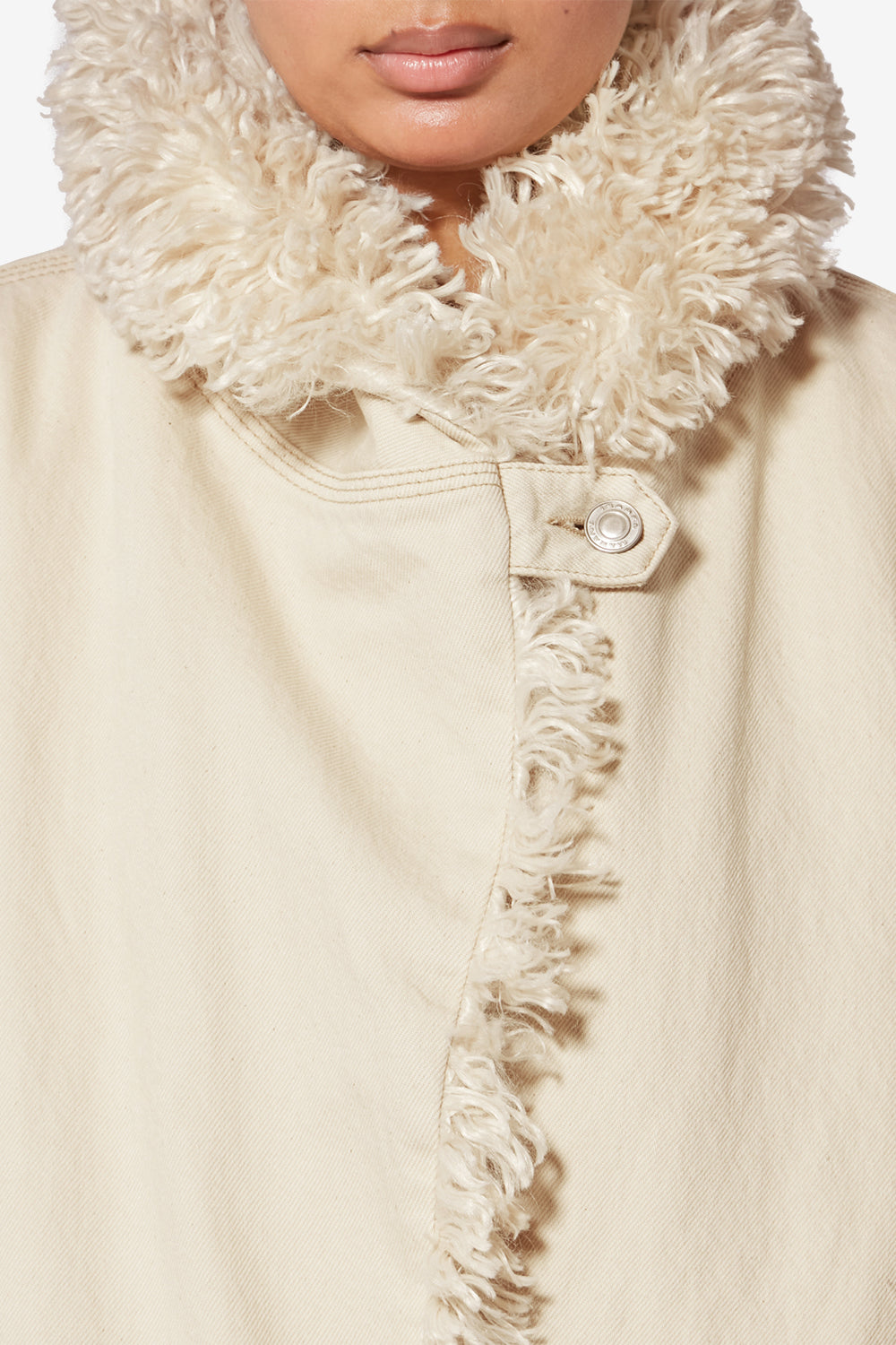 Charone denim jacket - Ecru - Woman - 3