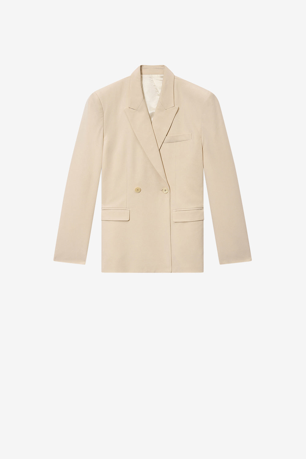 Chaqueta calie de crepé de seda - Crudo - Woman