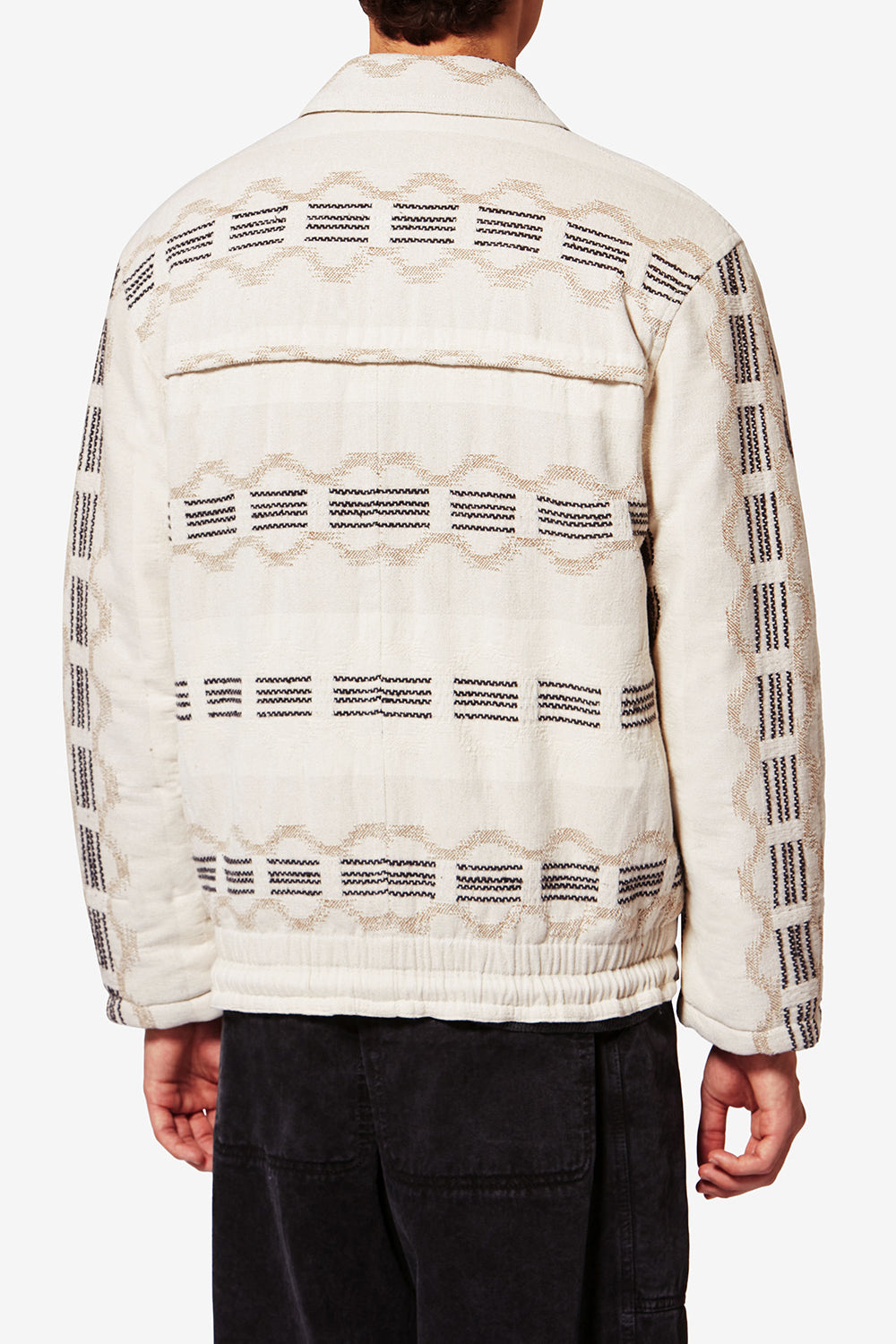 Chaqueta de jaquard ondulado deyis - Crudo - Man - 5