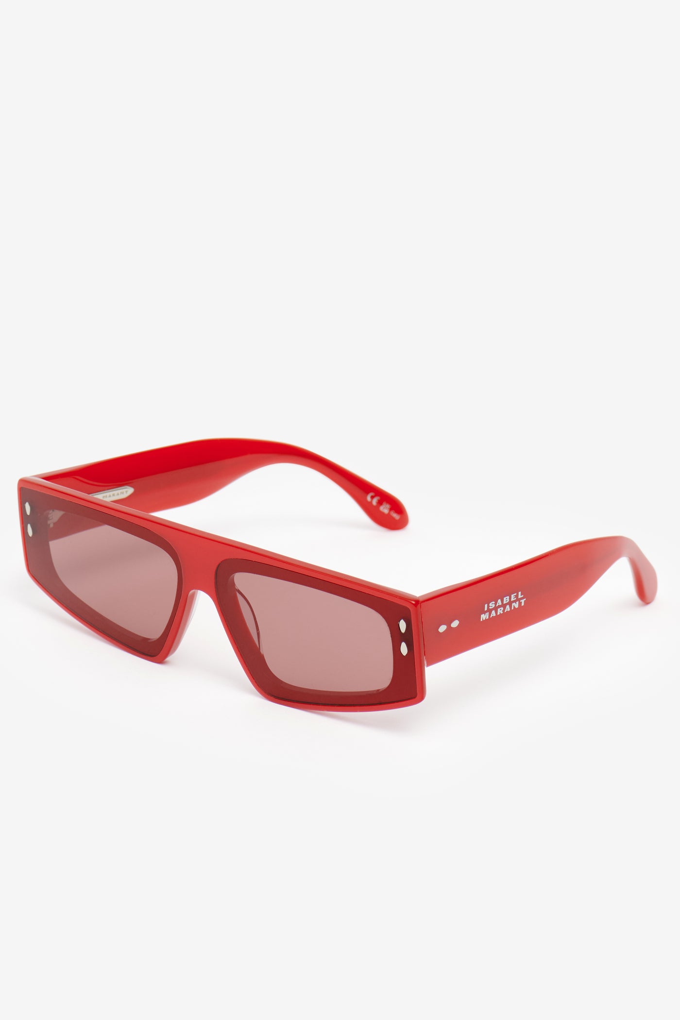 Gafas de sol rectangulares zoomy - Pearled red-burgundy - Woman - 2