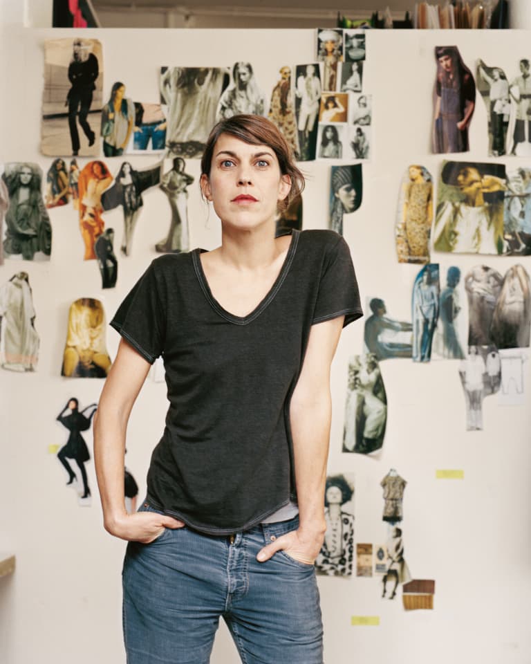 Portrait of Isabel Marant in her studio