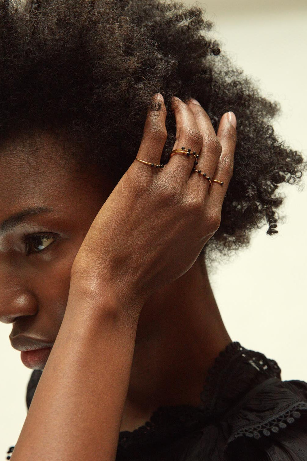 Casablanca ring set - Schwarz - Woman - 2