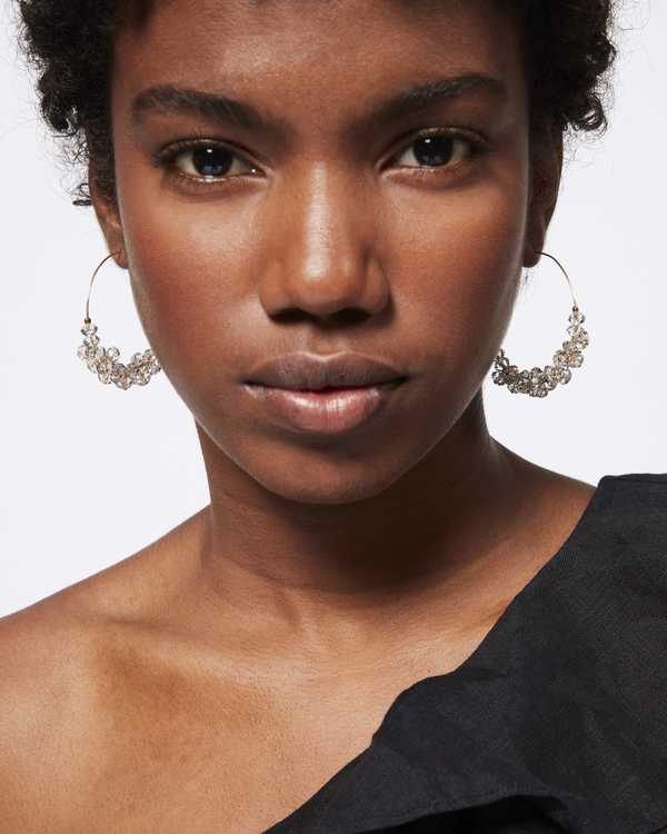 Polly hoop earrings - Transparent - Woman - 3