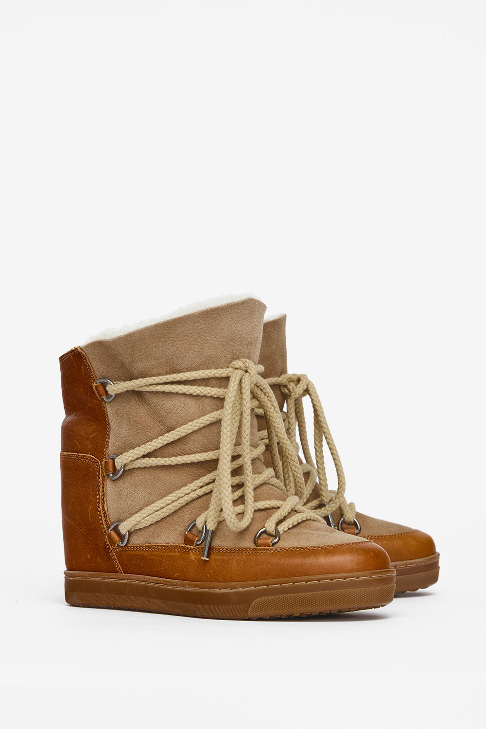 Botas de nieve forradas de borreguito nowles - Camel - Woman - 3