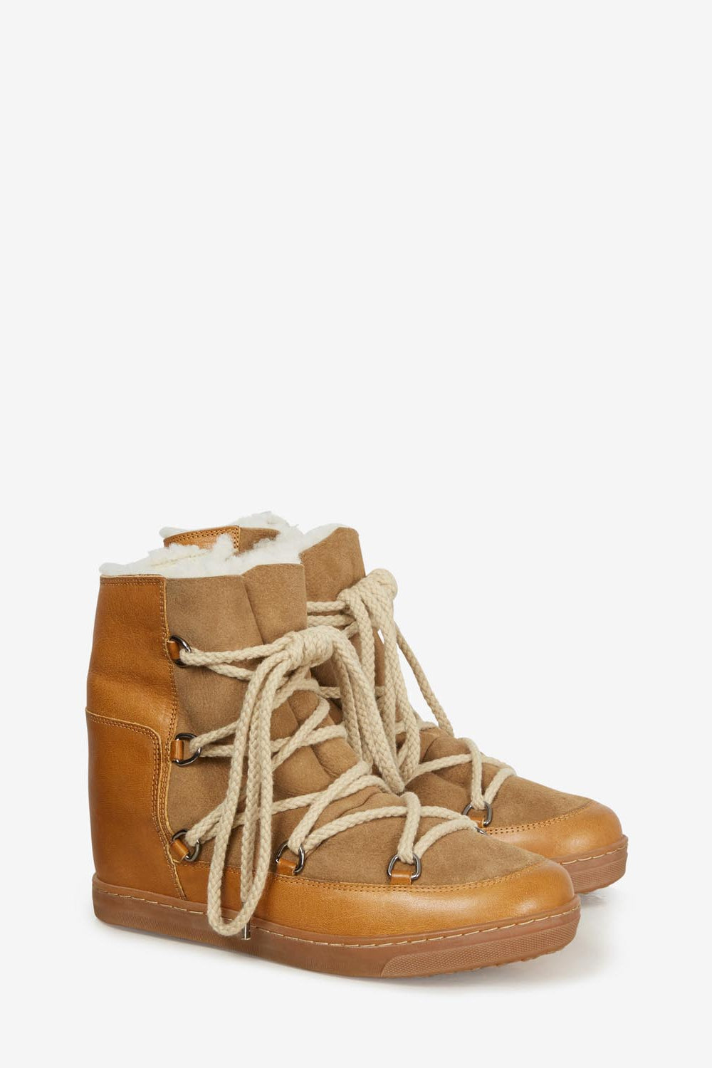 Botas de nieve forradas de borreguito nowles - Camel - Woman - 6