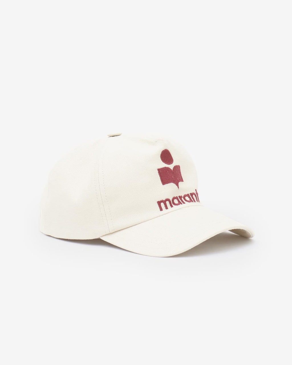 Tyrony Cap Woman ecru and red | ISABEL MARANT Official 