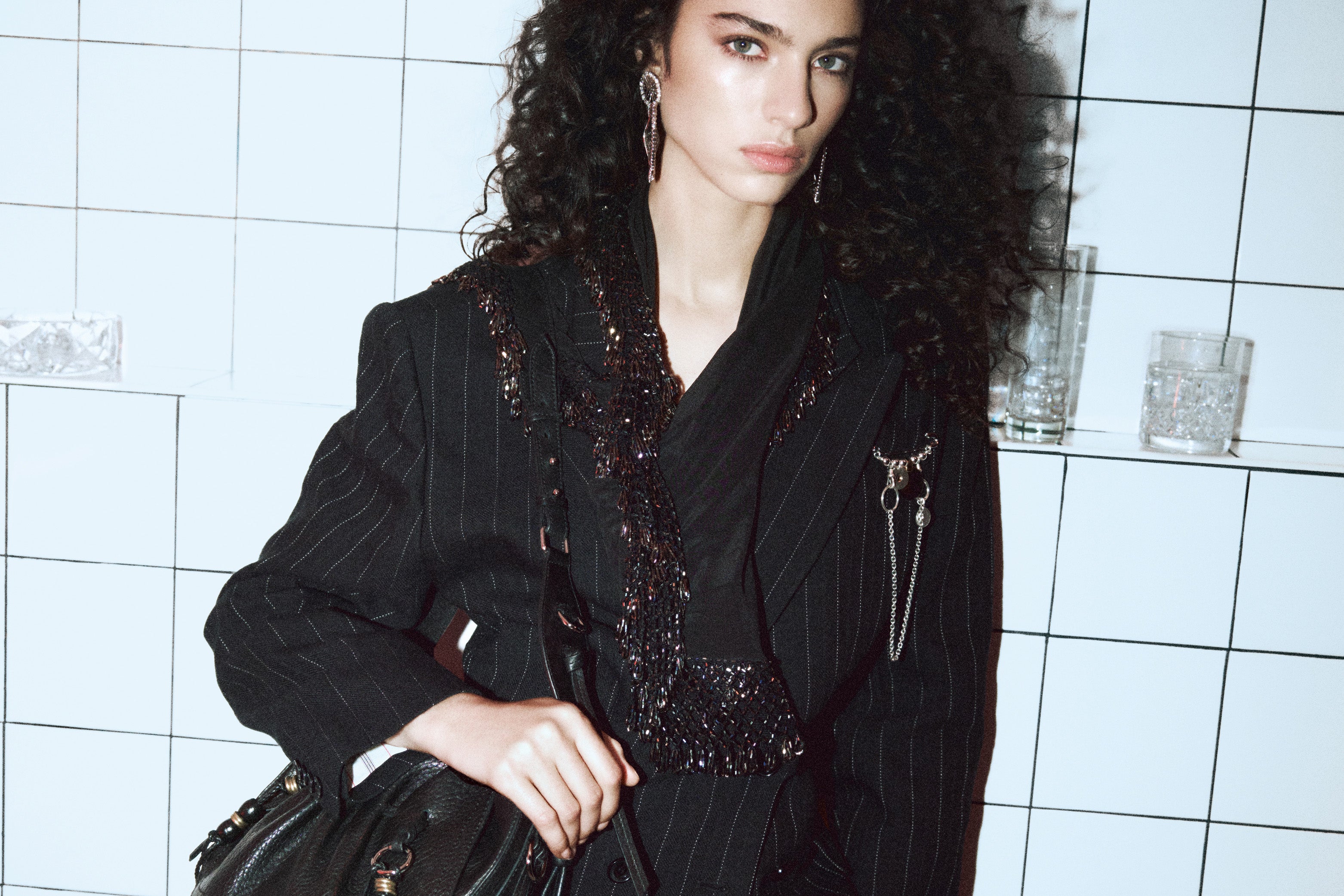 OSKAN SOFT ZIPPED BAG Woman taupe | ISABEL MARANT Official online