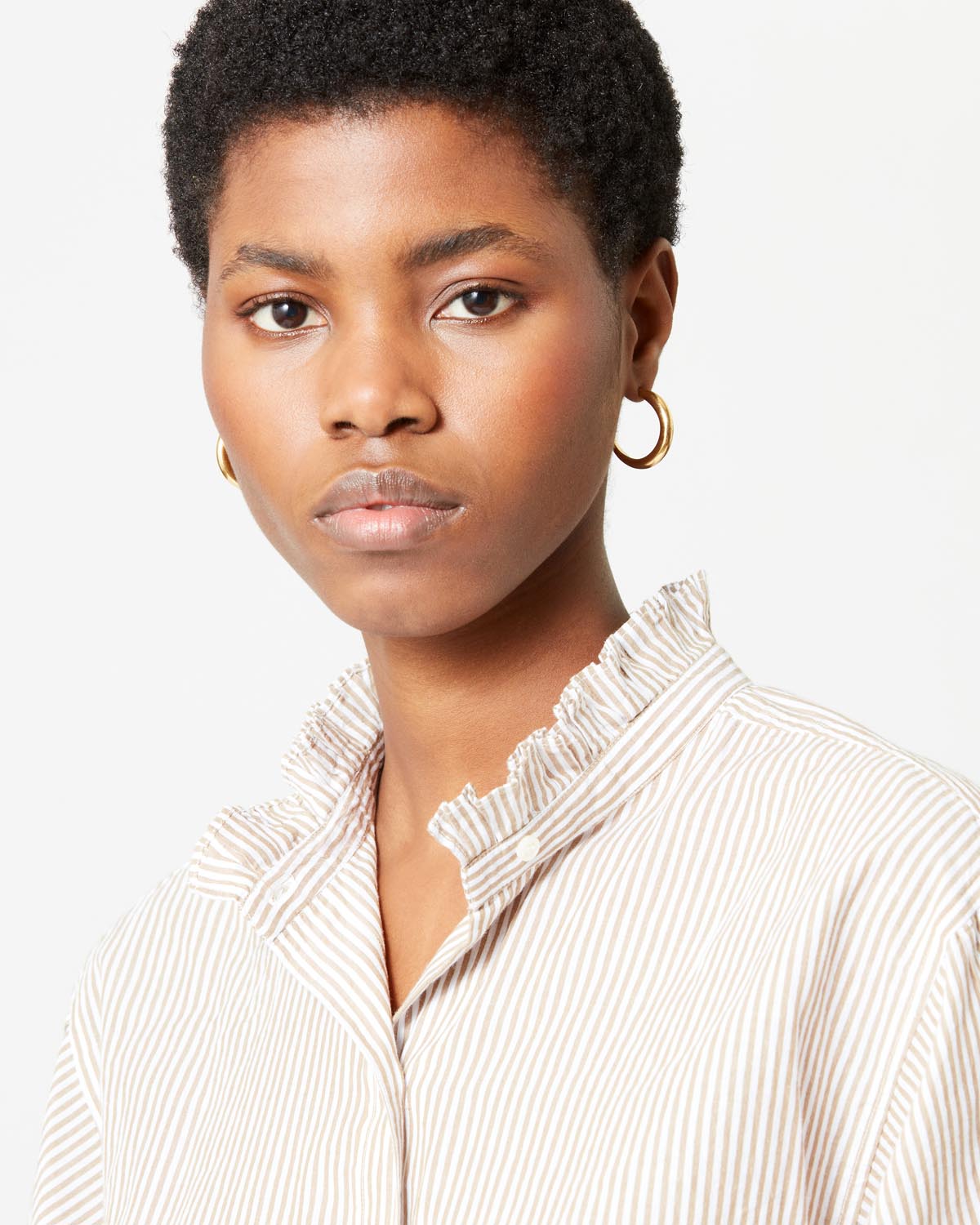 Kreolische ohrringe ring - Golden - Woman - 2