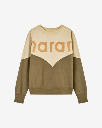 Houston two-tone logo sweatshirt - Khaki - Woman - 5