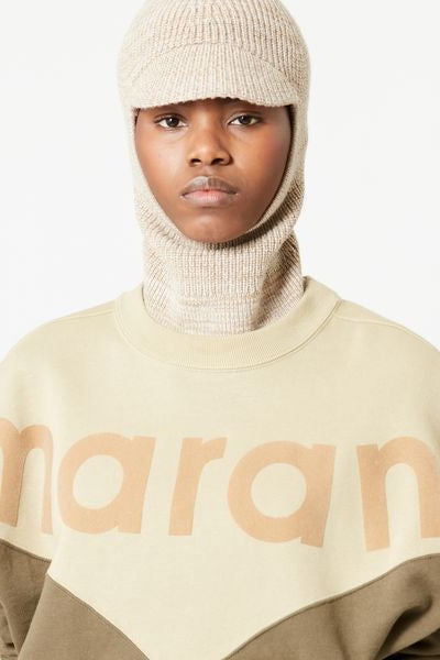 Houston 투톤 로고 스웻셔츠 - 카키색 옷감 - Woman - 3