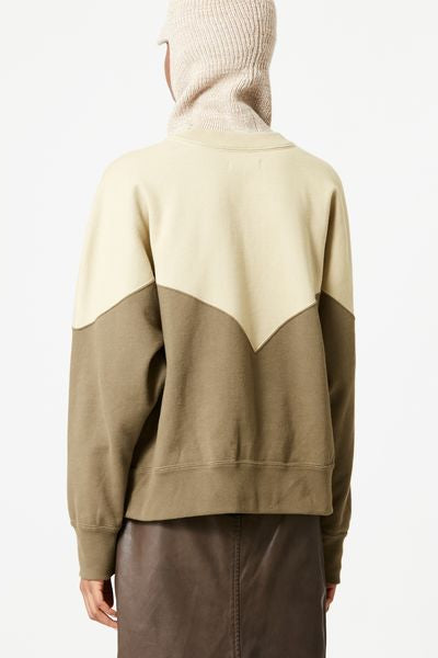 Houston 투톤 로고 스웻셔츠 - 카키색 옷감 - Woman - 5